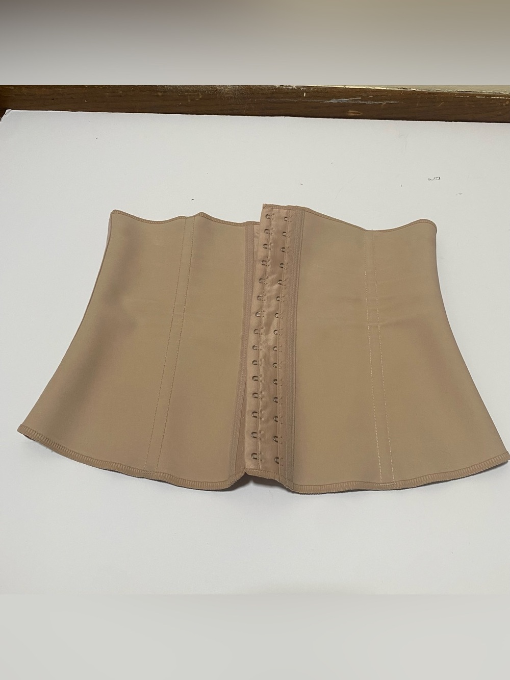 Squeem Perfect Waist Cincher Size M Beige Natural Rubber Corset Shapewear Brazil